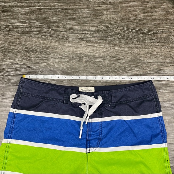 ABERCROMBIE & FITCH Board Shorts Men's Sz XL 36 x 10 Relaxed Drawstring Swim - Picture 6 of 10